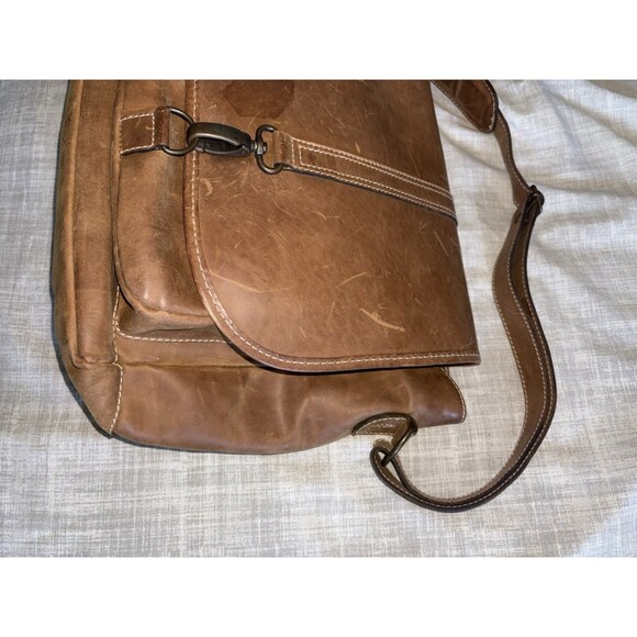 Handmade Leather Satchel NOVICA Artisan Shoulder Bag Mexico Brown Hinojosa 11.5 - Picture 7 of 16